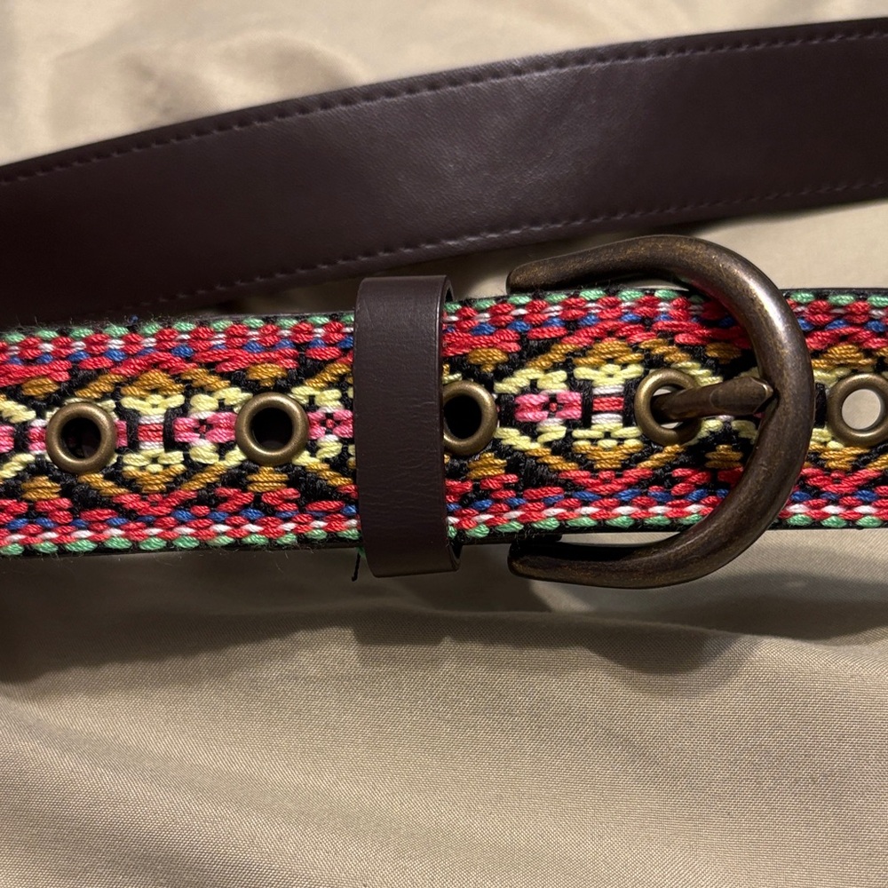 Target brand belt, pink/multi, size Small